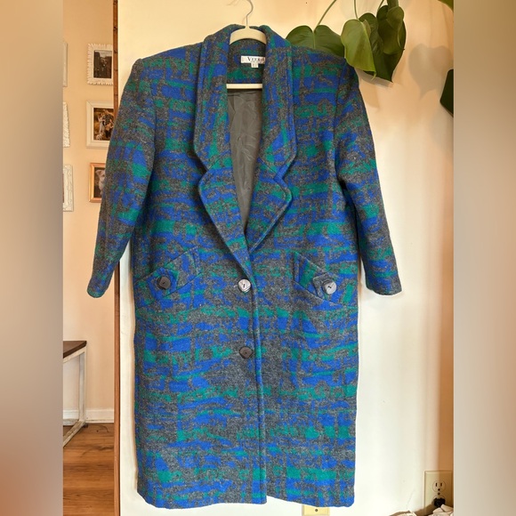 Vintage Jackets & Blazers - Vintage Abstract Long Coat